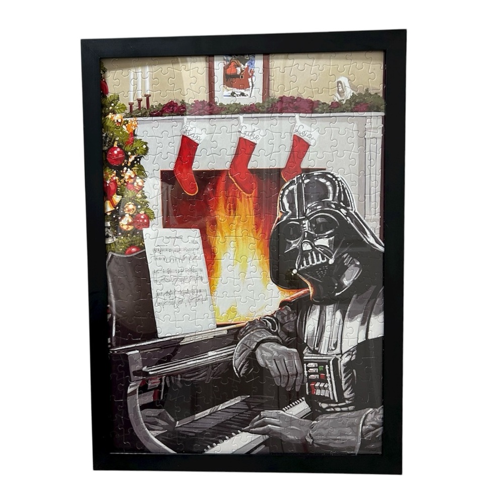 Star Wars A Very Vader Christmas Finished Large Puzzle Metal Frame 22.5” X 16.5”